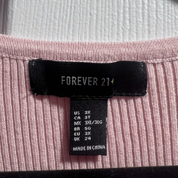 Pale pink ribbed v neck cropped sweater🌸 - Picture 5 of 5